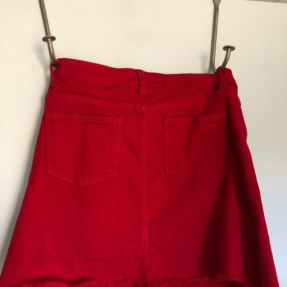 Red DL1961 Denim Skirt - Picture 3 of 3